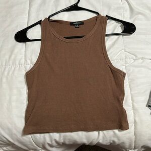 Brown crop top